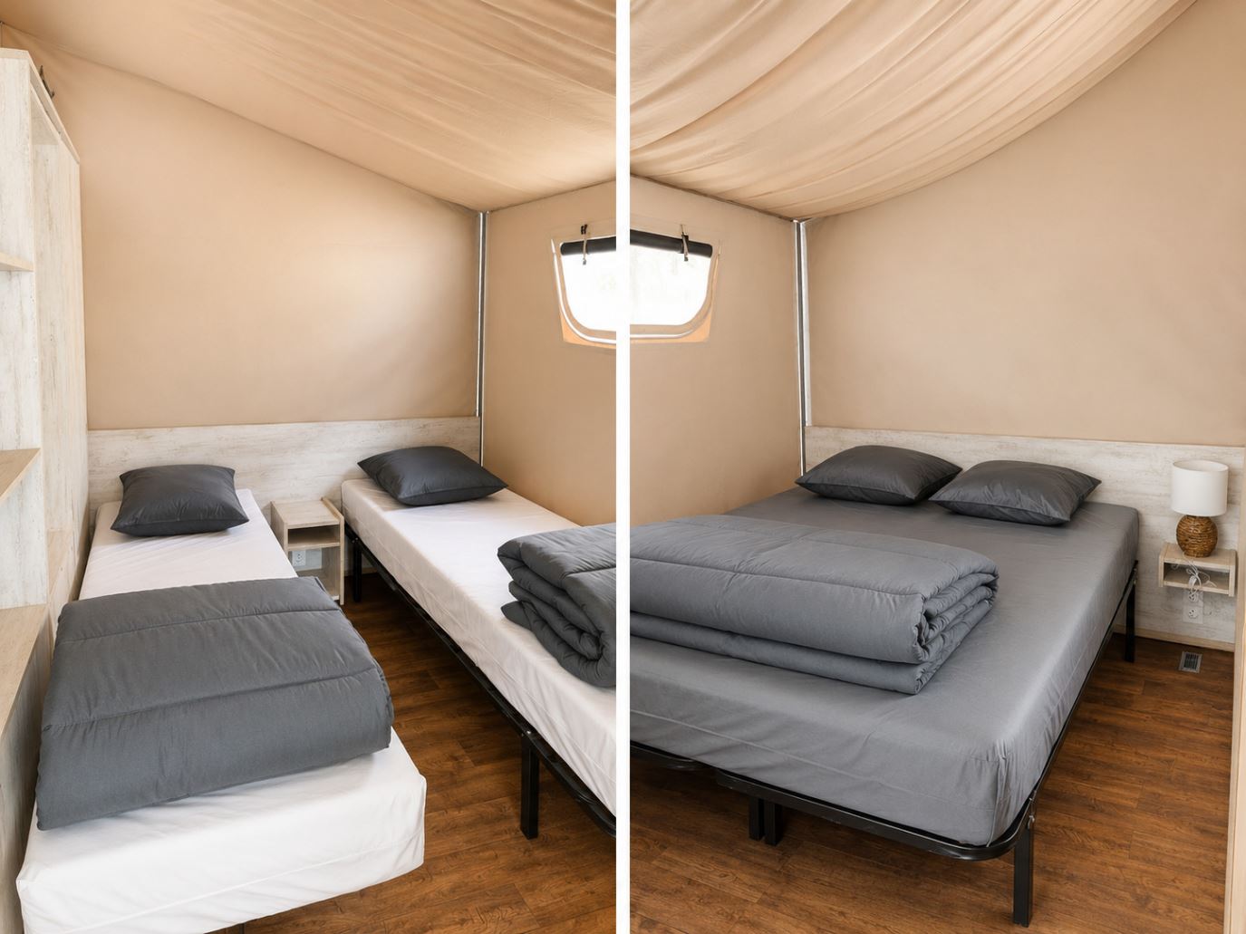 Tente Lodge 2 Chambres 4 Personnes